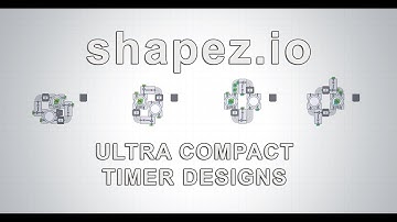Shapez.io Ultra compact timer designs