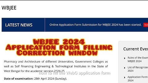WBJEE 2024 💯 MISTAKE IN APPLICATION FORM CORRECTION WINDOW 😀 HOW TO EDIT FORM #wbjee #wbjee2024