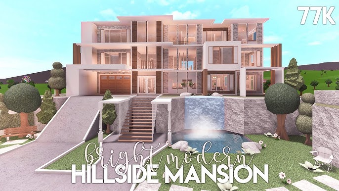 V  ⭐️CODE: V on X: Hillside Modern Mansion ☁️🌿🖤 @FroggyHopz_RBLX  @RBX_Coeptus @Ayzria #bloxburg #WelcomeToBloxburg #roblox   / X
