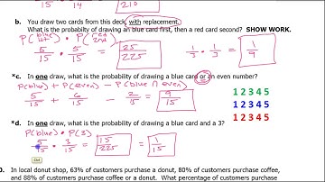 Test B (09 to 11) Solving Probability Word Problems Using Probability Formulas