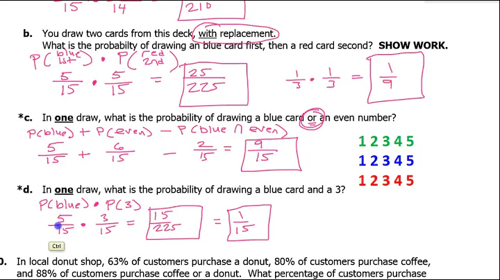 Test B (09 to 11) Solving Probability Word Problems Using Probability Formulas
