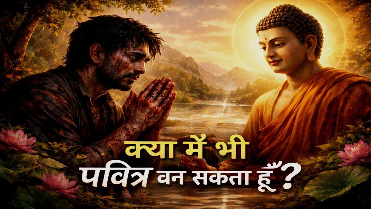 जब एक हत्यारे ने बुद्ध से पूछा  क्या मैं भी पवित्र बन सकता हूँ?