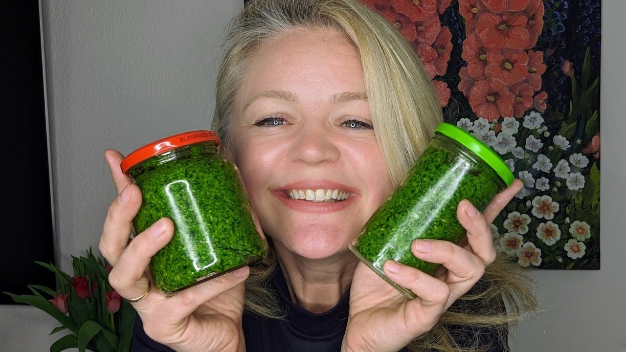 Allerbestes Bärlauch-Pesto mit Parmesan 😋 ich kann nicht aufhören es zu