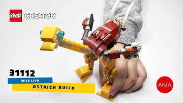 LEGO Ostrich LEGO Creator 3 in 1 2021 Wild Lion 31112 Speed Build