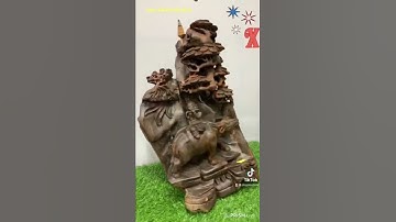 Tiểu đồng gỗ trắc đỏ đen liền khối to khủng nhất thế giới