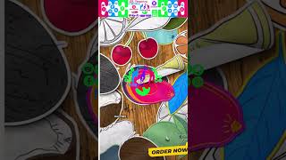 FREE Fruits & Vitamins Coloring Book for Kids 🍎🍊 PDF | Printable Learning Fun #freecoloringbook