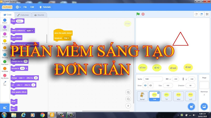 Hướng dẫn làm phần mềm sáng tạo scratch