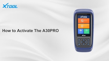 XTOOL Function Demo-How to Activate The A30 Pro