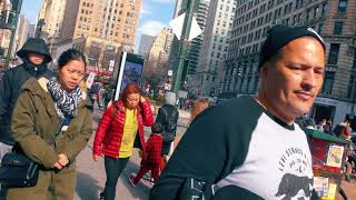On The Streets Of New York City February 2018 4K