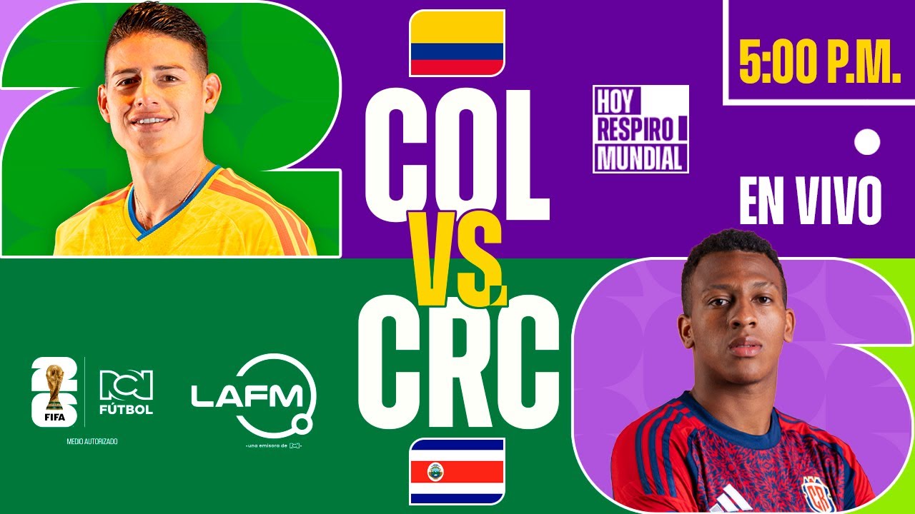 Colombia vs Costa Rica ⚽ EN VIVO ⚽ | Amistoso Internacional rumbo al ...