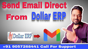 E-mail Configuration in Dollar ERP. Send E-mail Direct From Dollar ERP, Accounting Software.
