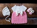 Easy crochet baby dress convient galement aux dbutants