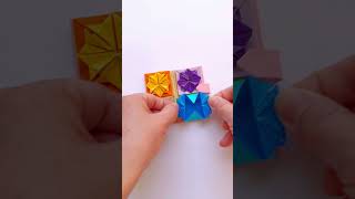 Rainbow Color Paper wallet with 3 layer pockets Showoff