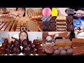 ASMR MUKBANG EATING CHOCOLATE ICE CREAM CHOCOLATE MARSHMALLOW NUTELLA EATING VIDEOS EATING SOUNDS