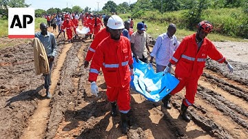 Rescuers search for survivors after deadly landslide in Kenya