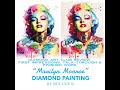 My First Ever Diamond Painting | START TO FINISH | "MARILYN MONROE" Diamond Art Club | Completed