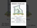 Basic Knowledge for Civil Engineering | Winder Staircase | #Shorts #Building