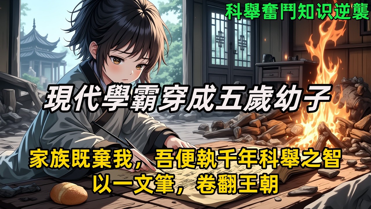 《現代學霸穿成五歲幼子，家族既棄我，吾便執千年科舉之智，以一文筆，卷翻王朝》胎穿成大乾懒汉幼子，全家偏心三十岁童生大伯，我连鸡蛋都吃不上。手握古今双智，我将对科举展开一场跨越时空的降维打击。