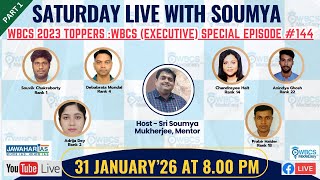 Saturday Live With Soumya, Episode # 144 - Discussion with WBCS (Exe.) Toppers 2023 on WBCS Exam screenshot 4