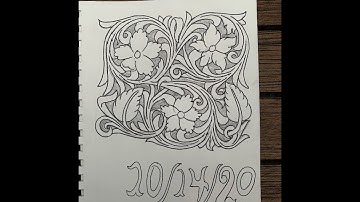 Thirty days of drawing Sheridan/western floral designs
