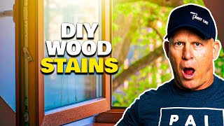 DIY Wood Stains.  Staining & Clear Coating Interior Wood Trim.  How to stain wood windows.