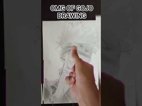 OMG OF GOJO DRAWING #gojo #shorts