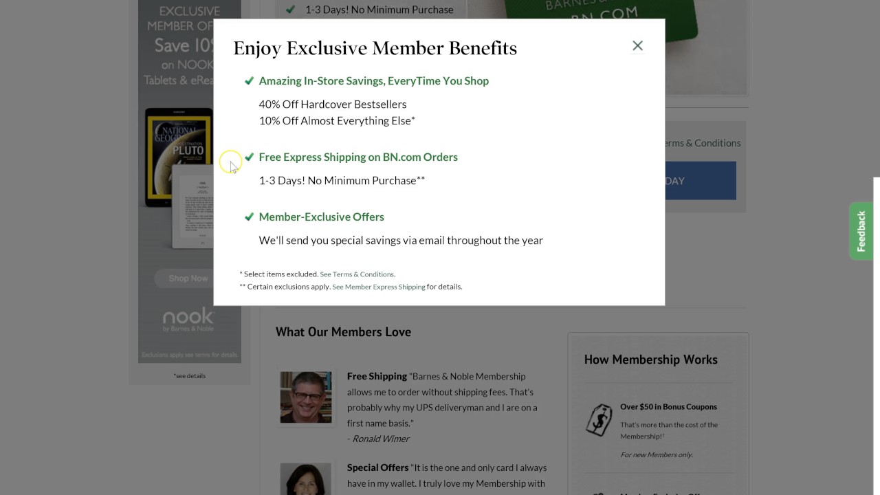 Barnes & Noble Membership - YouTube