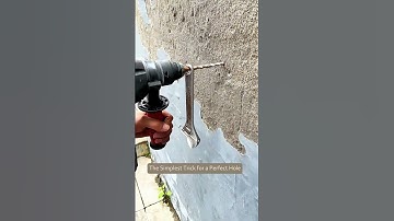 Never Drill a Crooked Hole Again! (The Wrench Trick)