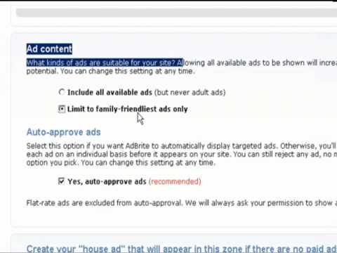 AdBrite Step By Step (How To Make Money) TUTORIAL.