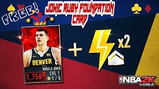 FREE NICOLA JOKIC RUBY FOUNDATION CARD IN NBA 2K MOBILE