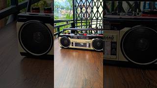 Sanyo M-S350KS mini slim stereo cassette recorder FM Boombox#shortsviral #recorder viral