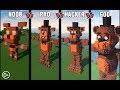 Minecraft Battle: NOOB vs PRO vs HACKER vs GOD: BUILD FNAF FREDDY FAZBEAR CHALLENGE in Minecraft