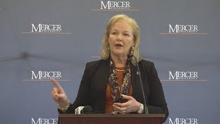 WATCH: New Mercer President Penny Elkins holds first press conference after inauguration