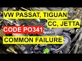 Diagnose A P0341 Code On VW Passat, Tiguan, CC, Jetta TSI/ CCTA 2.0 Turbo 2009 & Up