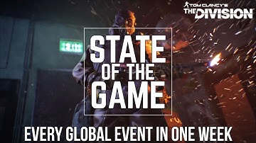 The Division: ONE WEEK OF EVERY GLOBAL EVENT! State of the Game RECAP!