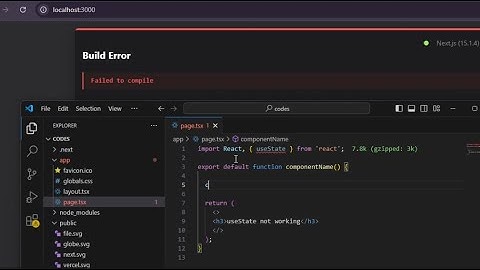 next js app useState error useState gives error in nextjs | 