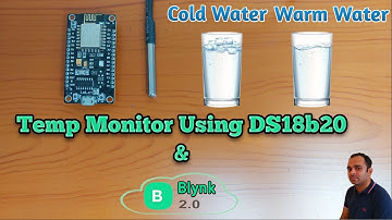 Temperature Monitor using DS18b20 and Blynk IOT | Blynk IOT Projects