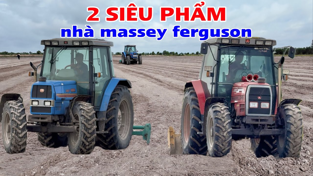 Hai siêu phẩm xới đất ruộng sạ khô ở biên giới bến cầu