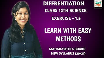 Class 12 Solution of Differentiation exercise 1.5(Higher order derivatives)
