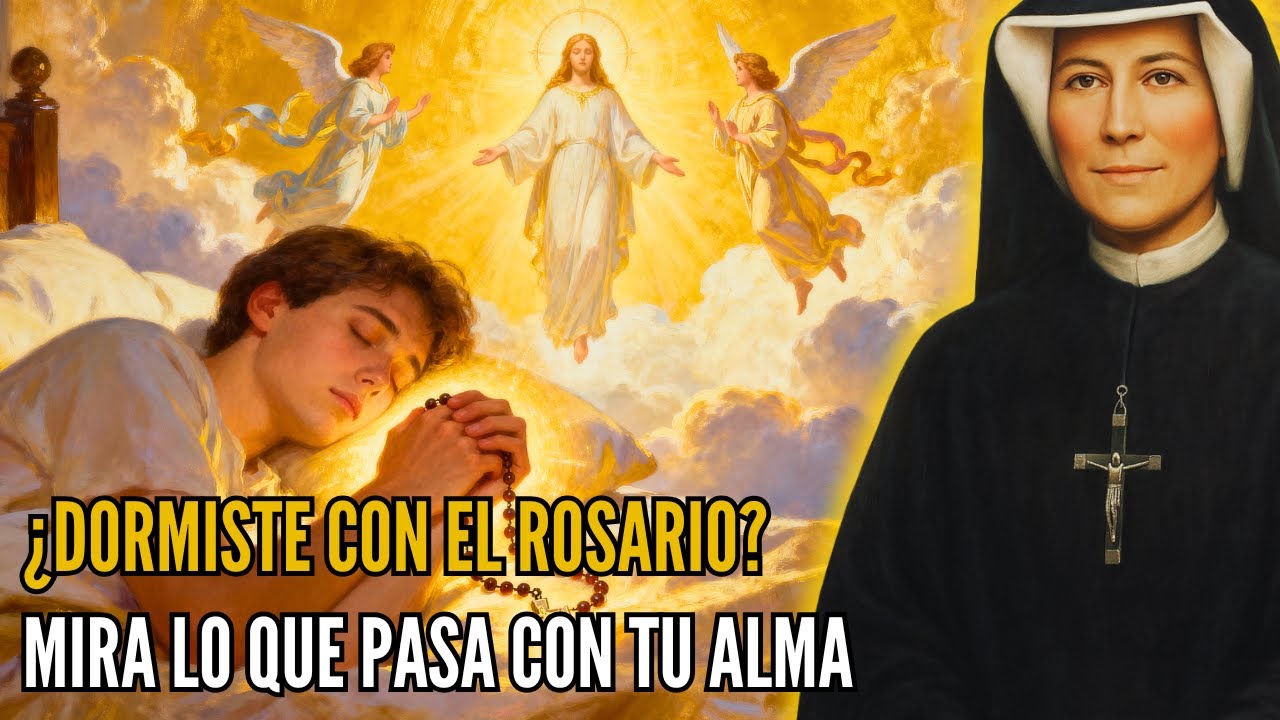 Santa Faustina revela: Qué pasa con tu alma cuando duermes con el rosario en la mano