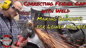 How to Correct Fender Gap with Weld. How to Fabricate 70-73 Lower Valence Brackets.