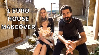 INCREDIBLE 1 EURO HOUSE MAKEOVER IN ONLY 3 WEEKS! SICILY ITALY Ep.4