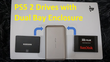 PS5 External Extended Storage using 2 Drives with dual bay RAID enclosure SSD or HDD with Raid 0