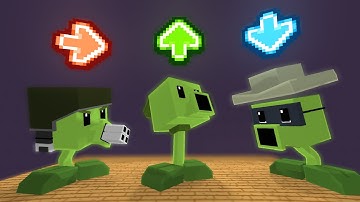 FNF Character Test | Gameplay VS Minecraft Animation | VS Plants vs. Rappers