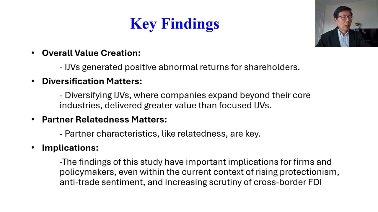 IJV announcements and shareholder value creation: do industrial diversification, relatedness matter?