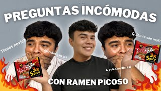 PREGUNTAS INCOMODAS *PROBE EL RAMEN MAS PICANTE DEL MUNDO* | MARCOS URIEL