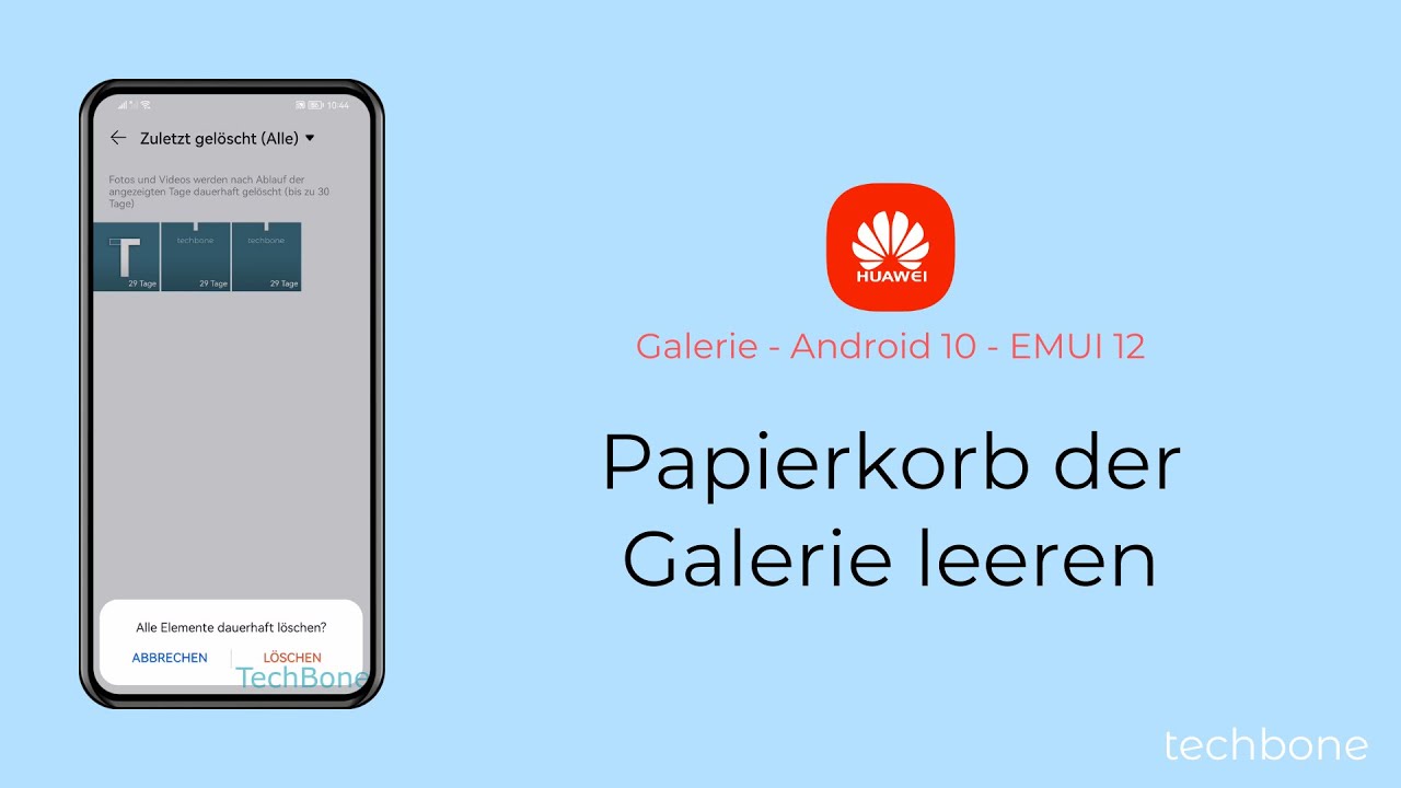 Wo Finde Ich Papierkorb Im Handy Papierkorb der Galerie leeren - Huawei [Android 10 - EMUI 12] - YouTube