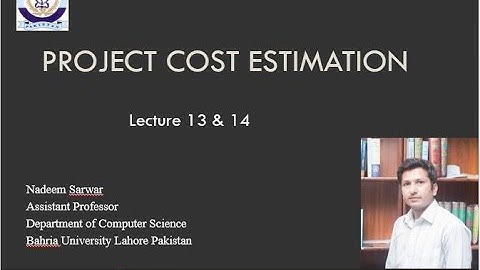 Lecture 14 | Project Cost Estimation | COCOMO 1&2