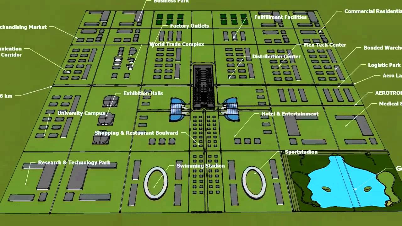 aerotropolis ghana - airport in accra - design study - YouTube