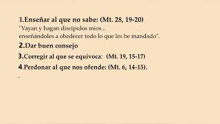 𝐋𝐎𝐒 𝟕 𝐃𝐄 𝐋𝐀 𝐅𝐄 🙏 Las 7 obras de Misericordia Espiritual